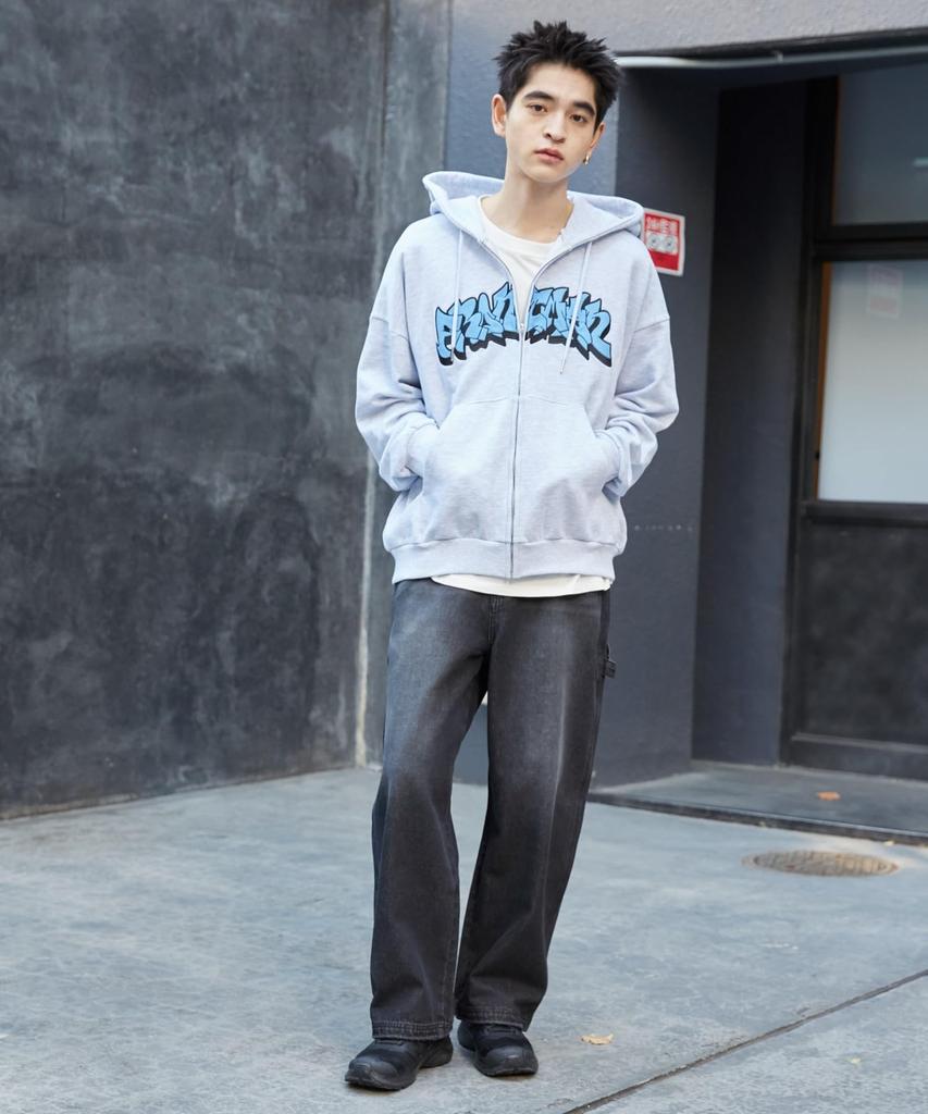 WEGO Easy Painter Деним Деним Размер Деним Черный Соната Мужские Брюки, Брюки, Брюки широкие, Низ, Джинсы, Уличная мода, Повседневный, Подарок, Весна, Лето,