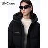 Jinyujie Women's Long Hooded Thickened Puffer Down Jacket Y24808229