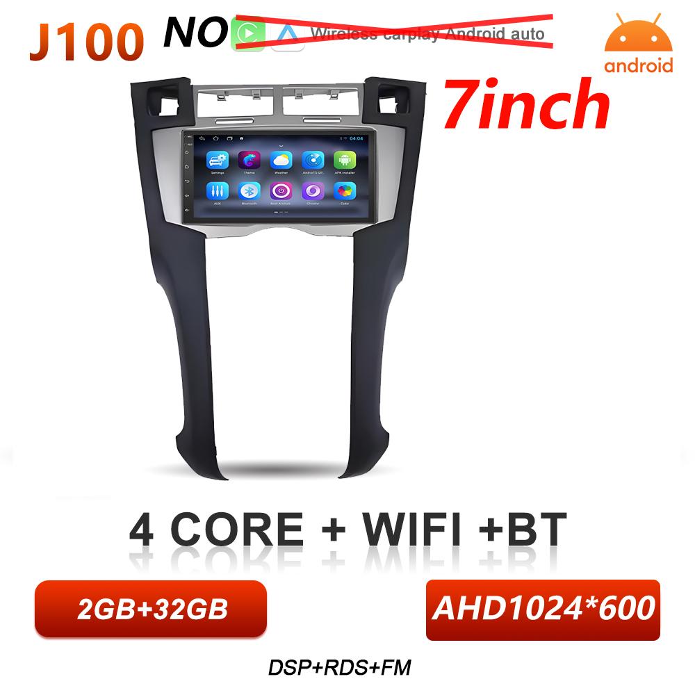 Android Auto Car Radio For Toyota Yaris 2005 2006 2007 2008 2009 2010 2011 Carplay Multimedia Player Car Stereo Wifi 5G Screen