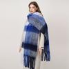 Luxury Winter Scarf Women Plaid Cashmere Shawl Soft Elegant Lady Poncho Chuncky Pashmina Bufanda Tassel Echarpe Winter Clothing