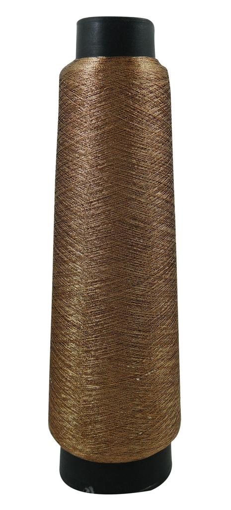 Полиамидная металлическая коричневая нить Ручная машинная вышивка Ремесленная швейная катушка