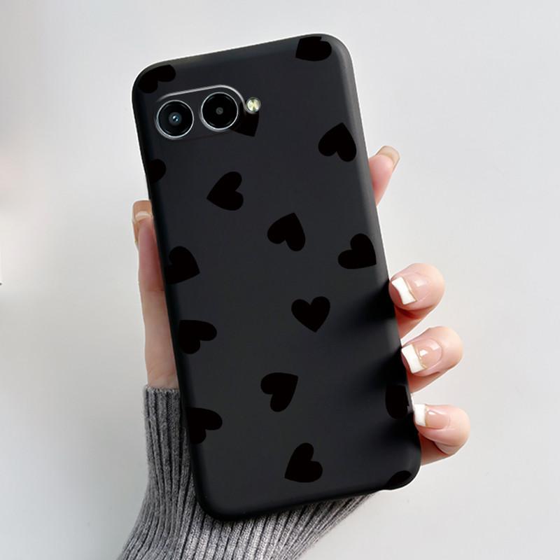 Чехол для телефона TCL T-Mobile Revvl 8 T Phone 3 Чехол Роскошный Милый Любовь Кролик Забавный Черный ТПУ Мягкий Силикон Защитная Задняя Крышка