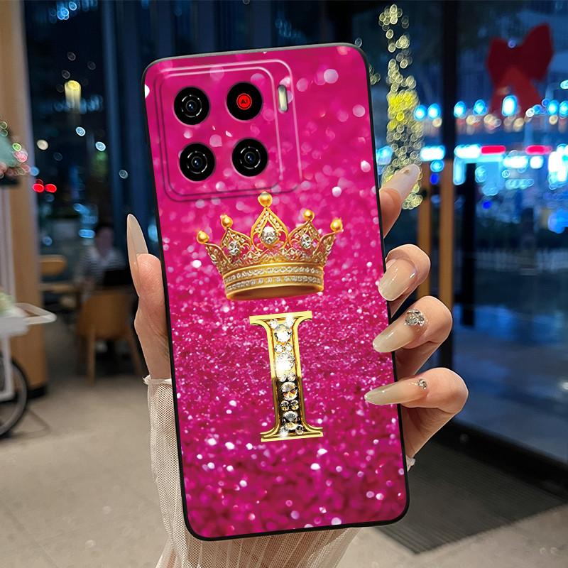 Для ZTE Blade A56 (Z2473)/Nubia A56 Роскошный Чехол-буклет с буквой 'A' для ZTE Blade A56 Pro Мягкий Силиконовый Черный Чехол Ударопрочный Корпус