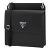 Prada Logo Leather Crossbody Bag Shoulder Bag Men's Black