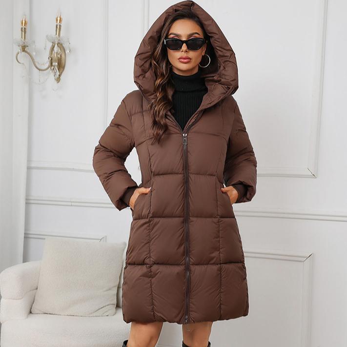 New Winter Down Cotton Jackets Women's Clothing Long Parkas Loose Hooded Thick Warm Winter Coats Female Black Overcoats