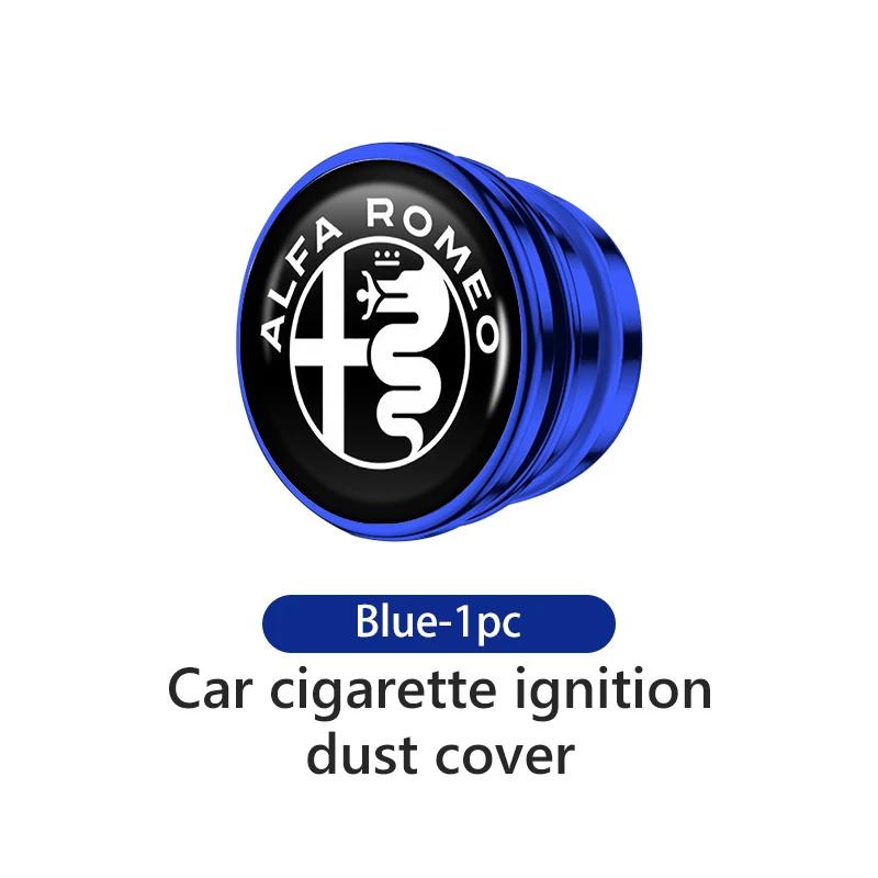 ZNBUA1 Alloy Socket Dust Cover Lighter Plug Car Cigarette Lighter Cap For Alfa Romeo 159 Giulietta 156 147 Giulia Mito GT Stelvio
