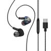 Wired Headphones In-ear Music Wired HIFI Monitoring Headphones Hanging Ear Mobile Gaming Sports Headphones