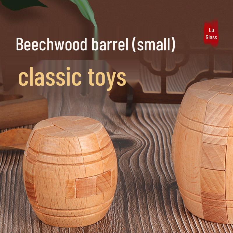 Kids' Educational Luban Lock IQ Puzzle Set: Assembly Toy for Stress Relief