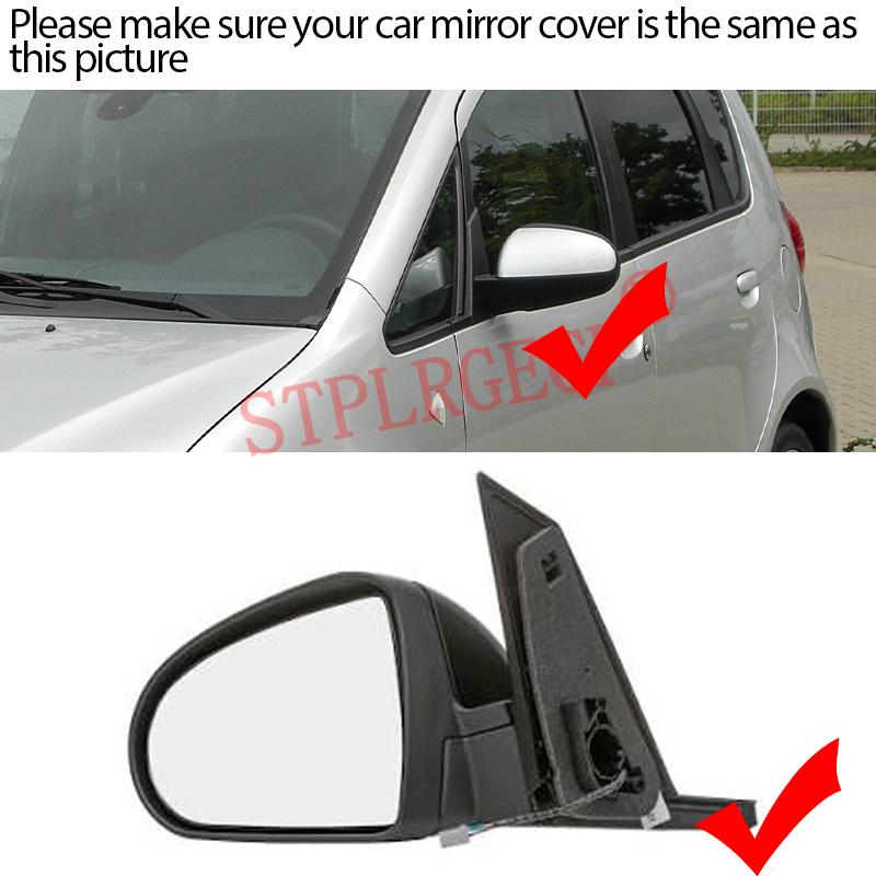 Stplrgecp Passenger Driver Side Left Right Door Side Heated Wing Mirror Glass Lens for Mitsubishi Colt VI Z30 2004-2012 CZ3 CZC