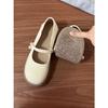 Mary Jane shoes women's flat shoes summer 2025 new two-wear skirt gentle small leather shoes