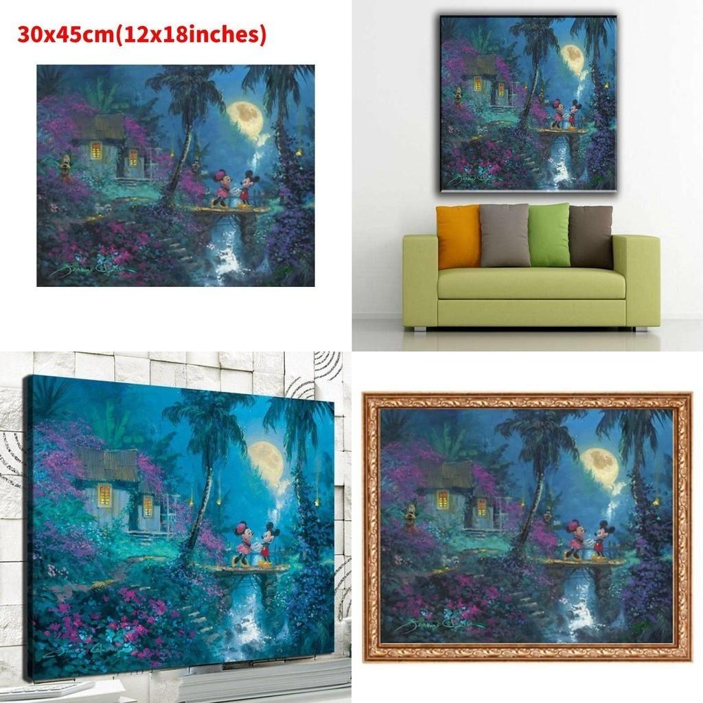 Холст Принцесса Русалка Настенное Искусство Современная Сказка Спальня Детская Комната Декоративная Картина Основной Материал