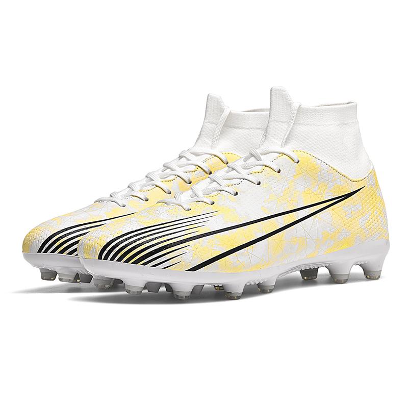35-47 футбольные бутсы унисекс AG с длинными шипами для мужчин и подростков, профессиональная тренировочная обувь с искусственной травой, детские футбольные бутсы