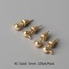 Товары для вечеринок 10-100 шт./лот популярные золотые для самостоятельного изготовления ювелирных изделий высокого качества гвоздики для ушей серебристые штифты для сережек задняя часть уха