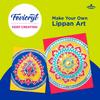 [joom_title] Fevicryl Art Of India Lippan Kit Acrylic Paint 6 Shades  Canvas Brush DIY Festive Art Set India