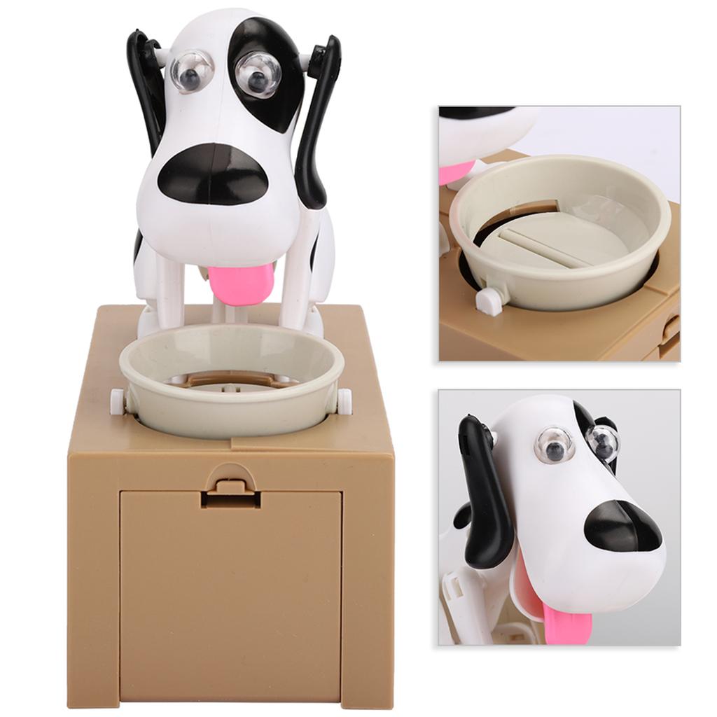 Инновационная электрическая мультяшная собака, едящая копилку, милый горшок, подарок на день рождения для детей