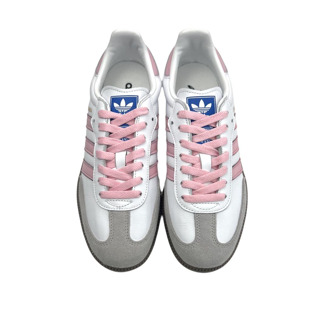 Adidas Originals SAMBA OG Non slip Lightweight Low top Skateboard Shoes Unisex White Pink B75806(Team801-)