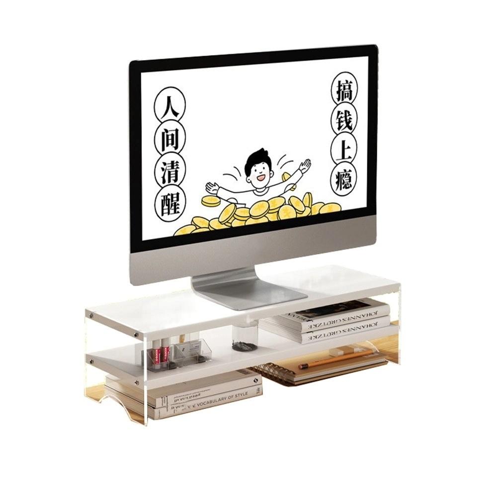 Однослойная/Двухслойная Акриловая Плавающая Подставка для Компьютера Защита Шеи Комфортная Высота для Просмотра Подставка для Настольного Ноутбука