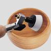 Bowl Sander Sanding Tool for Woodworking With Hook Sanding Pad and Long Hardwood Handle Sandpaper Discs Buffer Pad