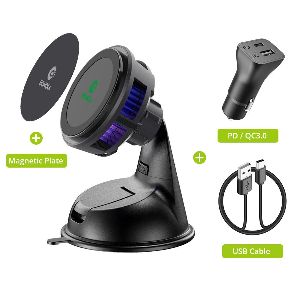 Автомобильное магнитное беспроводное зарядное устройство, охлаждающее крепление для Iphone 14 Pro Max/samsung/huawei Quick Phone, беспроводные зарядные устройства, автомобильный держатель