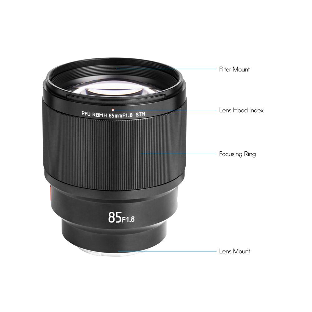 Объектив Viltrox 85mm F1.8 STM Pro AF с автофокусировкой для Sony A6500 A6300 с байонетом E