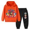 PAW Patrol Spring/Autumn Hoodied Pullover Long Pant Two Piece Suit for Child Clothing Suits Boys Sweatpant Sets Kids Tracksuit