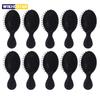 10pcs Mini Hair Brush Set, Soft Color, Portable Exfoliating Comb with Air Cushion Special for Real Hair Wigs