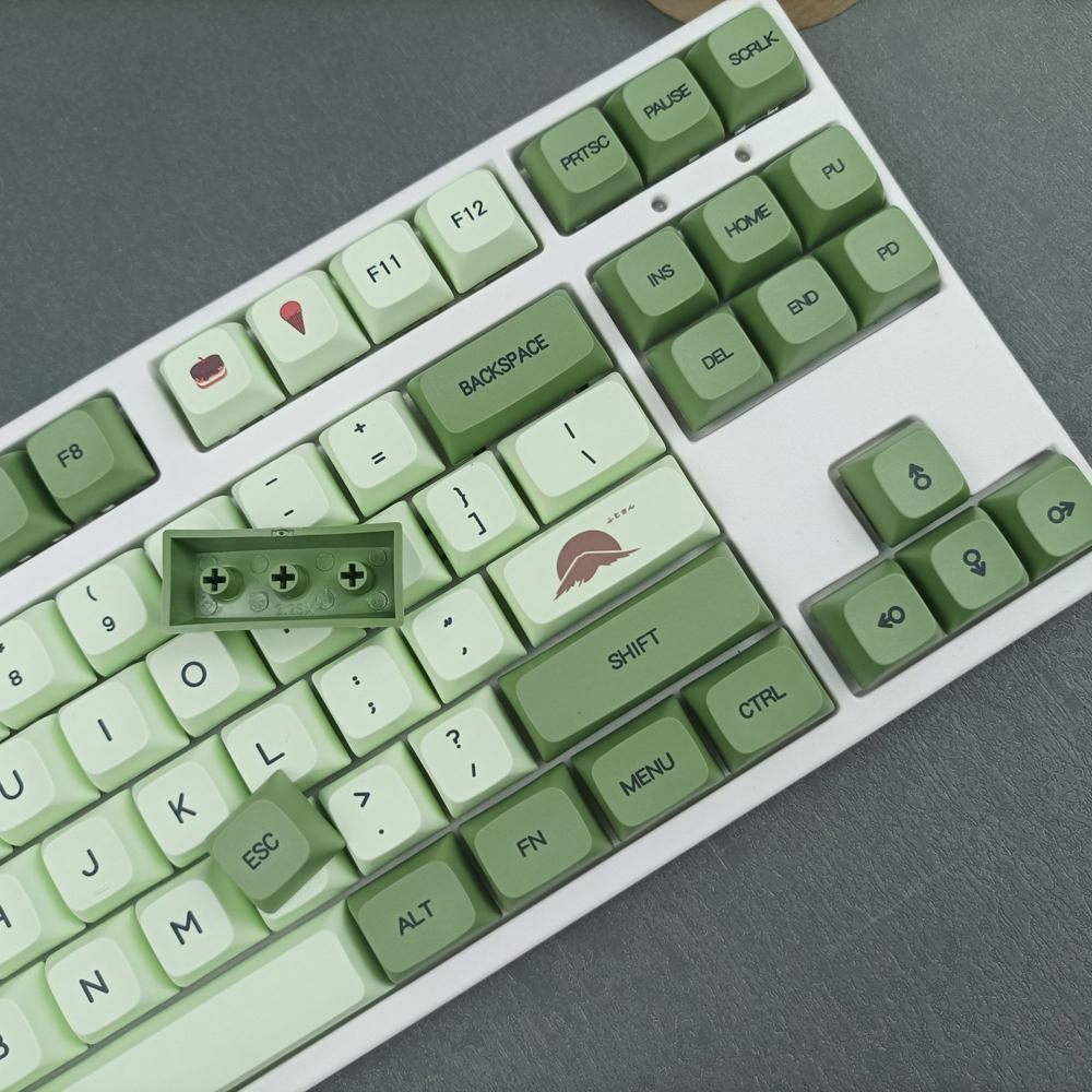 Xiaomi 124 клавиши Профиль XDA Колпачки для клавиш Колпачки для клавиш Matcha Английский Японский Русский Для переключателей MX Механическая клавиатура Крашение PBT Сублимация Колпачки для клавиш