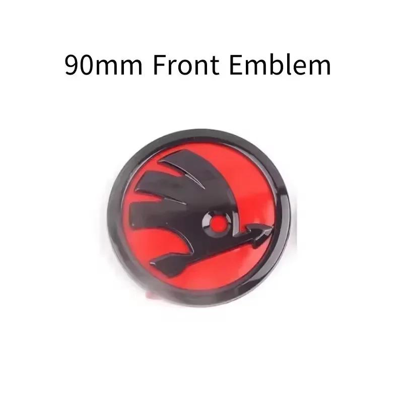 46/80/90mm Car Front Trunk Badge Steering Wheel Sticker for Skoda Logo Rapid Octavia Fabia Yeti Superb 2 3 Kodiaq Karoq NG1