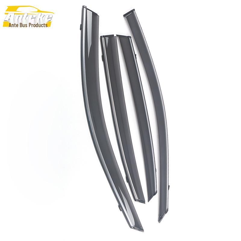 19 A6L Rain Deflectors with Plastic Bright Strips - Trim Decoration Stickers for Exterior.
