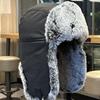 Зимняя мужская шапка уличная из кроличьего бархата ветрозащитная шапка женская утолщенная теплая хлопковая шапка пилотская шапка для холода