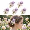 Sweet Tulip Pearl Hairpin Premium Sense Bangs Side Headdress Pearl Bowknot Hair Clip  Daily Wear