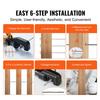 20 Pack Invisible Cable Railing kit, T316 Stainless Steel 3.2mm Invisible Receiver and Swage Stud End for Cable Railing, Swage Tensioner 3.2mm for