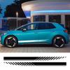 2 шт. Наклейки на пороги автомобиля для Volkswagen VW ID.3 ID3 GTX, стиль гоночной полосы, виниловые декали, аксессуары для декора автомобиля