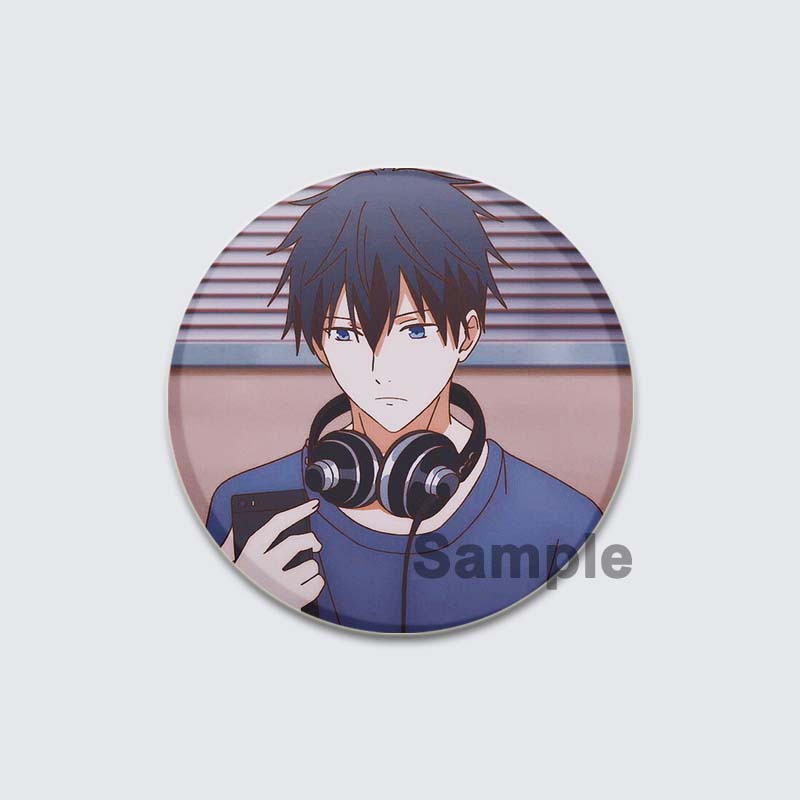 32/44/58 мм Круглые Аниме Подарочные Булавки Ручной Работы Брошь Сато Мафую/Уэнояма Рицука Мультфильм Значок на Рюкзаке Ювелирные Изделия Аксессуары Подарки