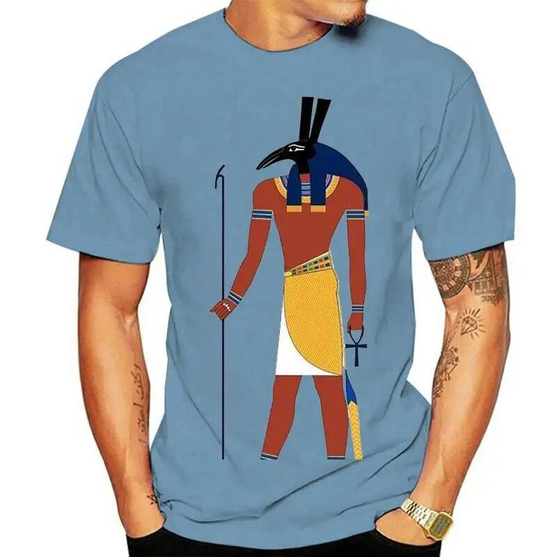 Анубис Египет Древний Египет Греческий Бог Курсивные Иероглифы Белые Футболки Футболка Настроить Футболку