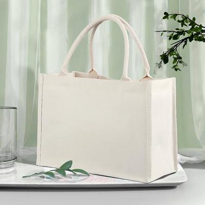 Холщовая сумка-тоут с принтом логотипа - Дизайн на молнии из мешковины для книг и покупок