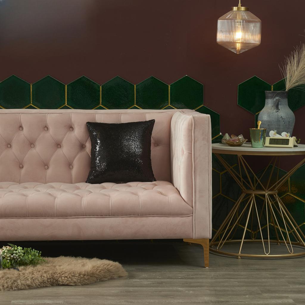 Gold Throw Pillow Covers Sequin Decorative Pillow Cases for Couch, Bed, Living Room, Christmas Sequins Cushion Pillow Cover