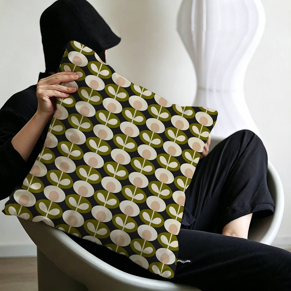 Art OOrla Kiely Flower Pillow Anime Pillow Sofa Bed Head Pillow Cover Cushion Cover x cm Fashion