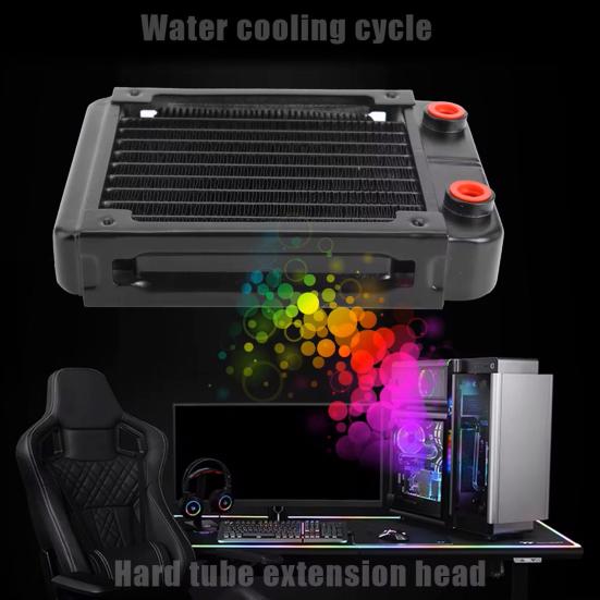 120 мм радиатор водяного охлаждения широко используемый G1/4 резьба алюминиевый теплообменник радиатор ПК кулер радиатор