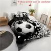 3D Visual Effect Football Impact Printing Bedding Set Sport Football Theme Quilt Cover Set Home Soft Comfortable Duvet Cover Set