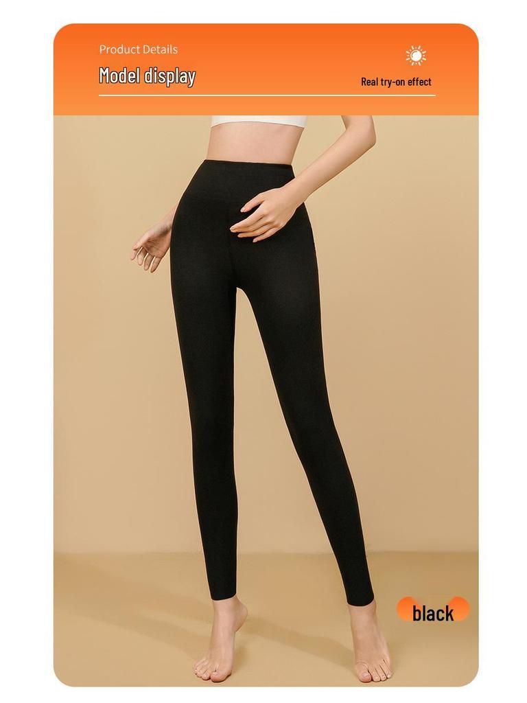 Snow Flying Fleece-Lined Warm Pants: Men's and Women's Autumn/Winter Thickened Hip-Lifting Leggings