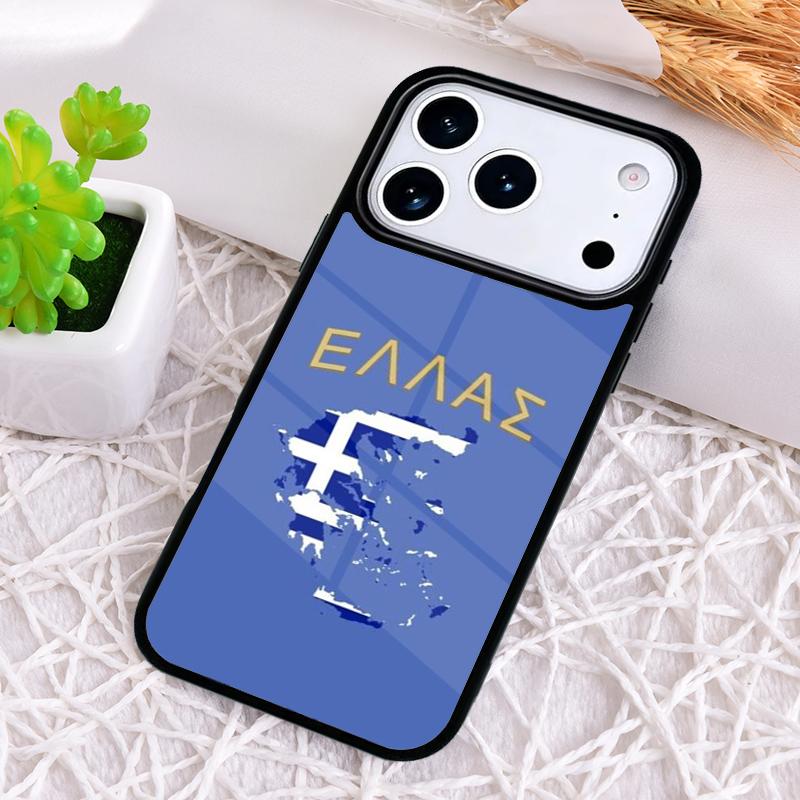 Греция Греческий флаг Чехол для телефона для iPhone 17 Air 16 15 11 12 14 13 Pro Max Ударопрочный чехол