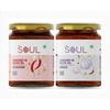 ADF Soul Soul Combo Pack из 2 приправ Schezwan Chutney 265 г и Garlic Chutney 275 г - Сделано на оливковом масле для придания остроты любому блюду