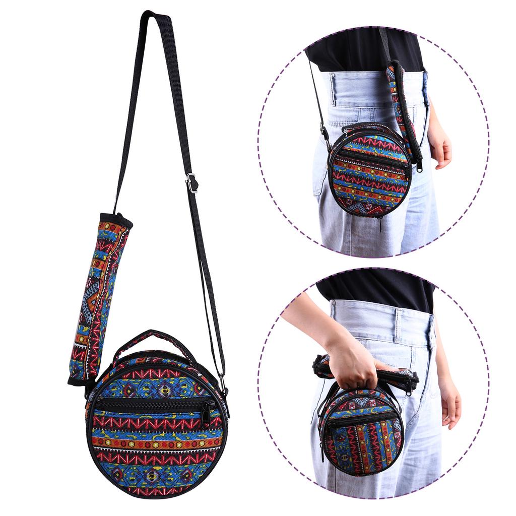 Muslady 5.5inch Mini 8-Tone Steel Tongue Drum C Key Percussion Instrument Hand Pan Drum with Drum