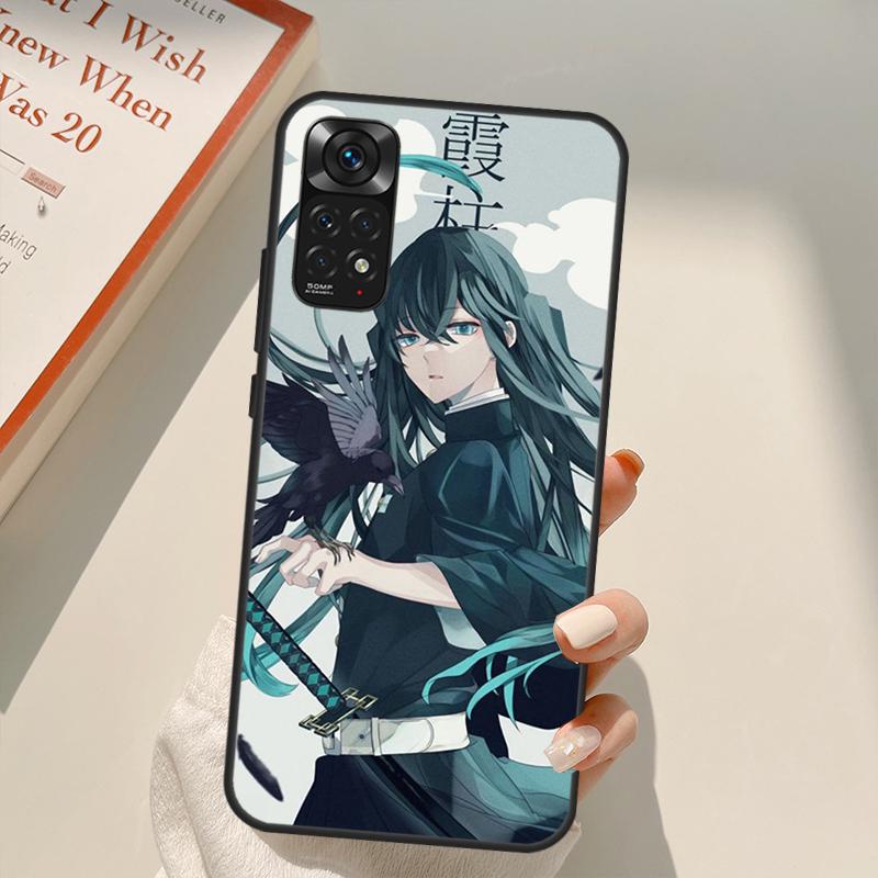 Чехол Muichiro Tokito Kimetsu no Yaiba для Xiaomi Redmi Note 11 Pro 8 9 11S 10S 9S Note 10 Pro, чехол для Redmi 10 10C 9A 9C