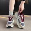 Thick-soled heightening small dad shoes women's 2025 spring new retro versatile student lightweight casual sports shoes