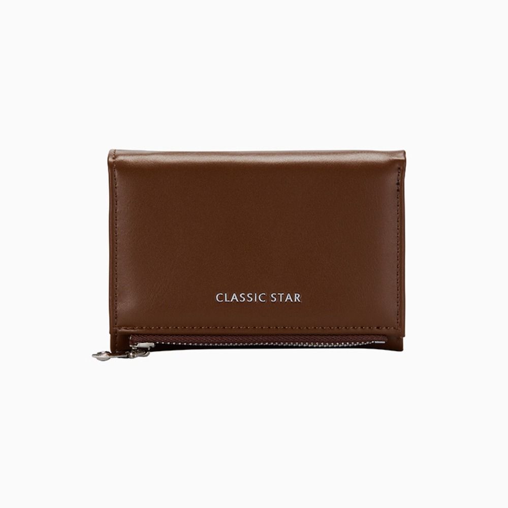 Однотонный кошелек для монет из искусственной кожи, женские кошельки, портативные короткие кошельки для студентов