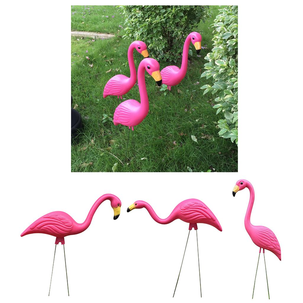 Различные садовые украшения Розовый фламинго Реалистичные пластиковые животные для сада Украшение для лужайки Домашняя вечеринка Свадебное украшение