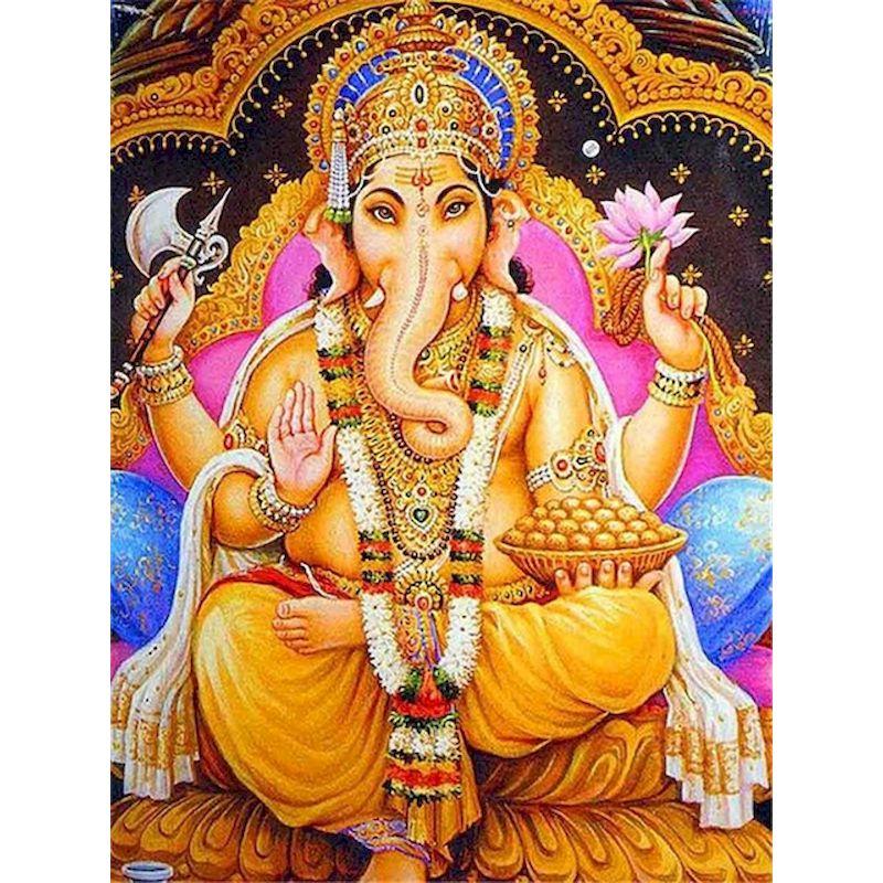 Полная Алмазная вышивка Слон Бог Алмазная картина картина мозаика ручная вышивка картины художественное произведение