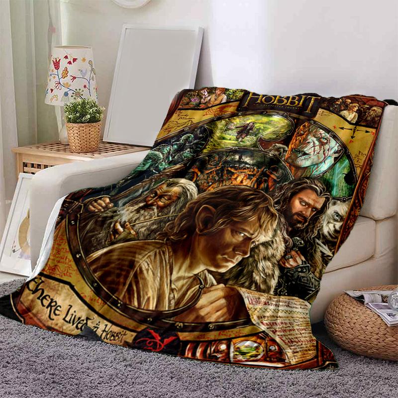 The Hobbit: An Unexpected Journey Poster PrintPrint Blanket, Soft Blanket For Sofa Office Bed And Travelling Daughter Birthday Gift esj369